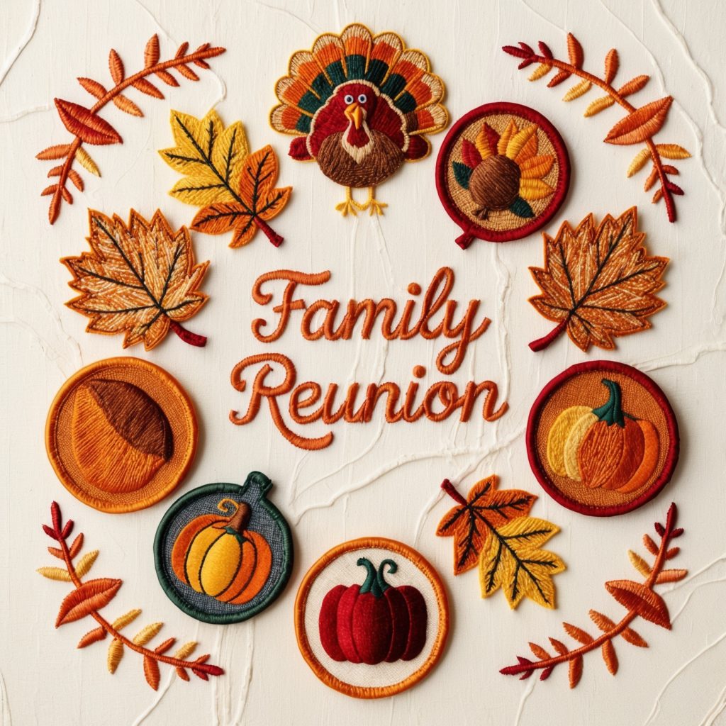 custom Thanksgiving patches